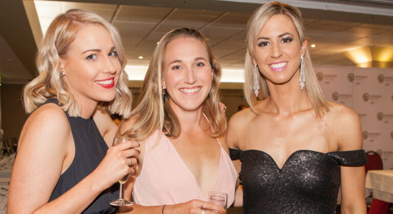 Three women at White Tie Ball | Plus Community